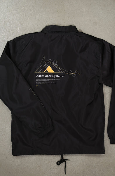 Apex Systems (Men's Black/Yellow Coach Jacket) – Adapt.