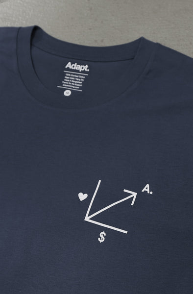 Economics (Men's Petrol Blue A1 Tee) – Adapt.