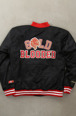 SAVS x Adapt :: Gold Blooded SFC (Men's Black/Red Satin Jacket)