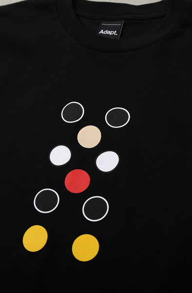 Dot Matrix II (Men's Black Tee) – Adapt.