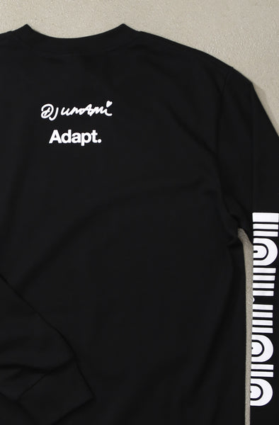 DJ Umami x Adapt :: Transfer (Men's Black/White Long Sleeve Tee