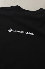 Illuminaries X Adapt :: Gold Blooded Forever (Men's Black Tee)