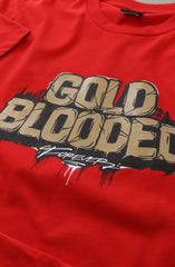Illuminaries X Adapt :: Gold Blooded Forever (Men's Red Tee)