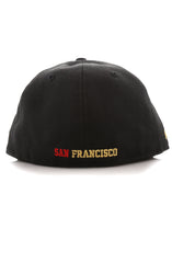 New Era X Adapt :: Gold Blooded (Black/Red 59/50 Fitted Cap)