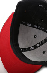 New Era X Adapt :: Gold Blooded (Black/Red 59/50 Fitted Cap)