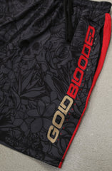 SAVS x Adapt :: Gold Blooded RPM (Men's Black/Red Hybrid Shorts)