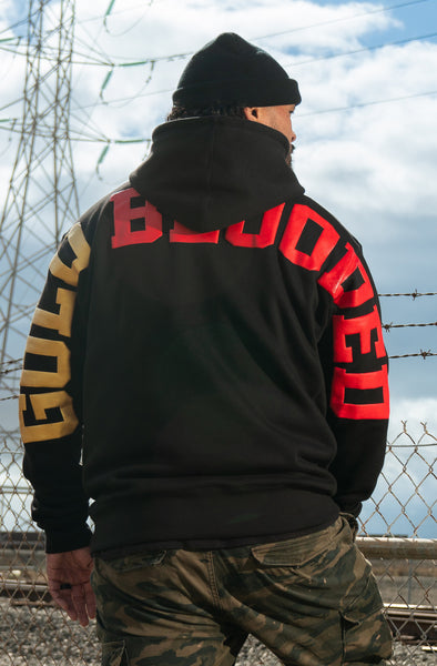 SAVS x Adapt :: Gold Blooded Fullback (Men's Black/Red Hoody) – Adapt.