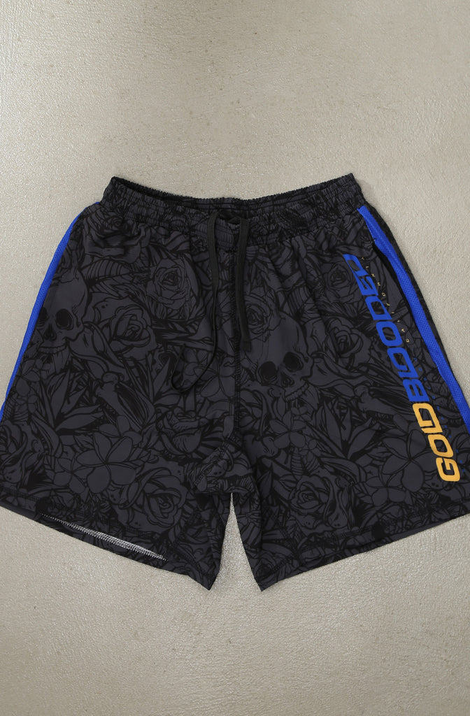 SAVS x Adapt :: Gold Blooded RPM (Men's Black/Royal Hybrid Shorts)