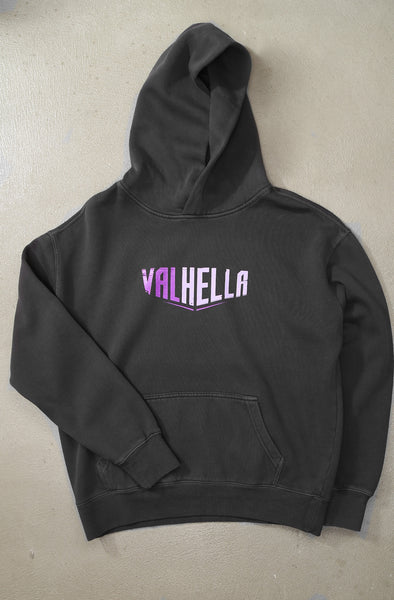 Valhella (Women's Faded Black Hoody) – Adapt.