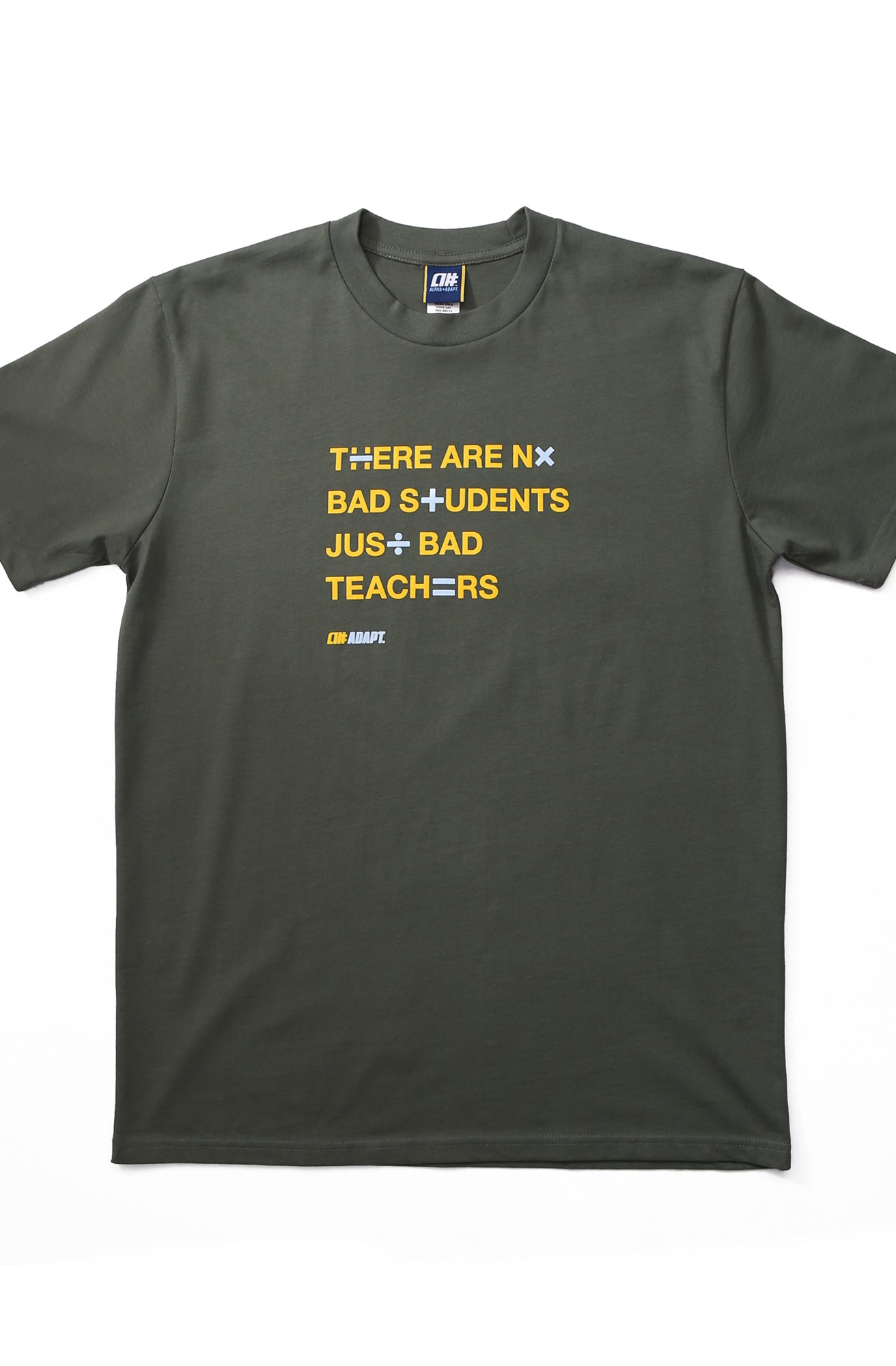 Alphanumeric x Adapt :: Bad Teachers (Men's Cypress Tee)