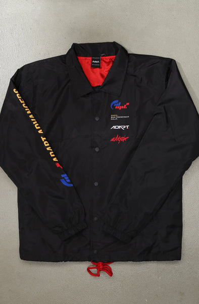 【Alexandros】COACH JACKET Lサイズ Simulators (Men's Black Coach Jacket) – Adapt.