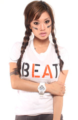 Beat LA (Women's White/Orange Tee)