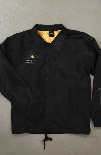 Apex Systems (Men's Black/Yellow Coach Jacket) – Adapt.