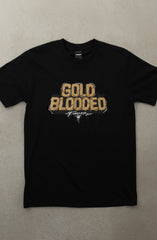 Illuminaries X Adapt :: Gold Blooded Forever (Men's Black Tee)