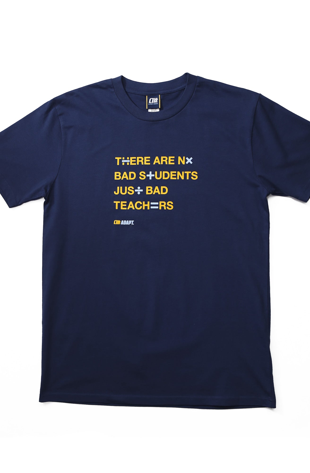 Alphanumeric x Adapt :: Bad Teachers (Men's Cobalt Tee)