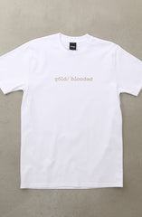 Gold Blooded Definition (Men's White Tee)