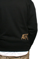 Gold Blooded (Men's Black/Red Crewneck Sweatshirt)