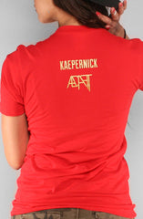 Colin Kaepernick X Adapt :: Kae9ernick (Women's Red V-Neck)
