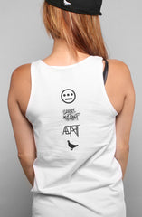 Hieroglyphics X Adapt :: 93 'til (Women's White Tank Top)