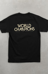 Gold Blooded Serif (Men's Black Tee)