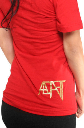 Gold Blooded (Women's Red Tank Top) – Adapt.