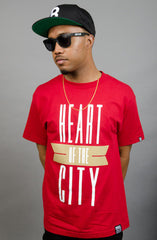 Breezy Excursion X Adapt :: Heart of the City (Men's Cardinal/Gold Tee)