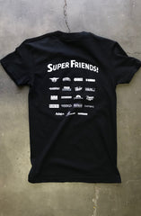 Super Friends x Adapt :: Super Friends (Women's Black Tee)