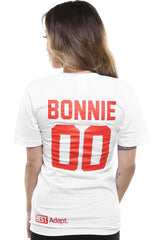 Breezy Excursion X Adapt :: Down To Ride (Bonnie) XXOO Edition (Women's White/Red V-Neck)