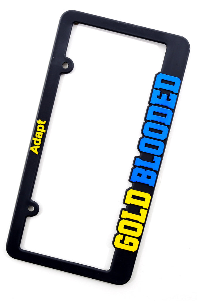 Gold Blooded (Black/Royal License Plate Frame)