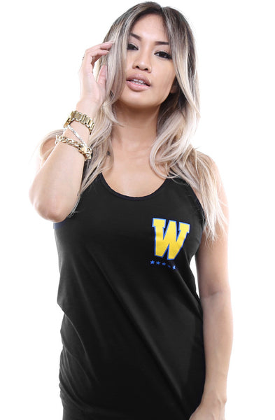 Gold Blooded (Women's Black/Red Tank Top) – Adapt.