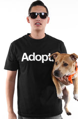 LAST CALL - San Francisco SPCA x Adapt :: Adopt (Men's Black Tee)
