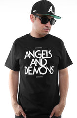 LAST CALL - Angels and Demons (Men's Black Tee)