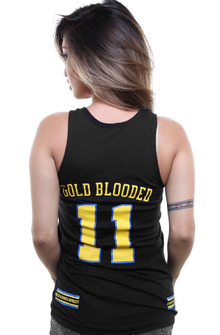 First and Gold (Women's Black Tank Top) – Adapt.