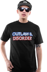 Outlaw & Disorder (Men's Black Tee)