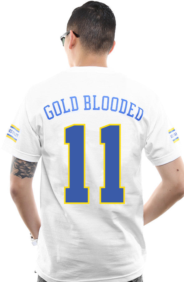 LAST CALL - Gold Blooded Royalty :: 11 (Men's White Tee)