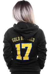 Gold Blooded Royalty :: 17 (Women's Black Hoody)