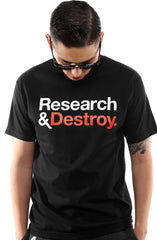 Research & Destroy (Men's Black/Red Tee)