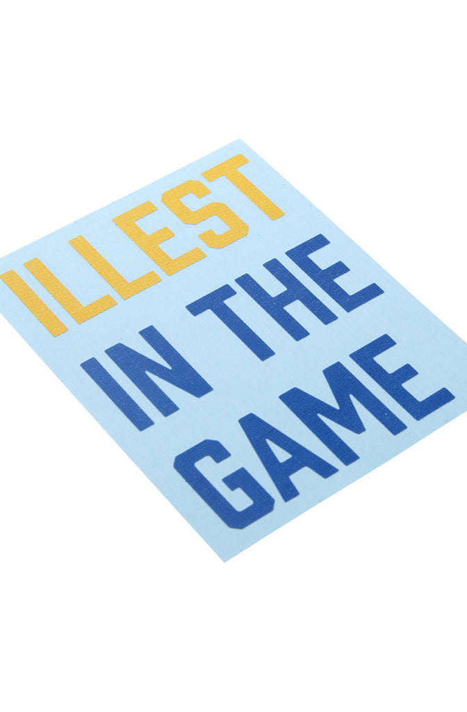 ILLEST x Adapt :: Illest In The Game (Royal/Gold Vinyl Sticker)