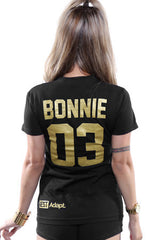 LAST CALL - Breezy Excursion X Adapt :: Down To Ride GOLD Edition (Bonnie) (Women's Black Tee)