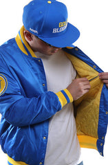 Gold Blooded (Men's Royal Satin Jacket)