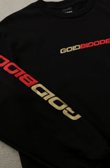 Gold Blooded RPM (Men's Black/Red Long Sleeve Tee)