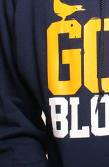 LAST CALL - Gold Blooded (Men's Navy/Gold Hoody)