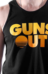 Guns Out (Men's Black Tank)