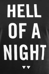 Hell Of A Night (Men's Black Tee)