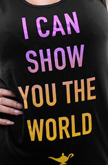 I Can Show You The World (Women's Black Tank Top)