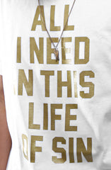 LAST CALL - Breezy Excursion X Adapt :: All I Need GOLD Edition (Clyde) (Men's White Tee)