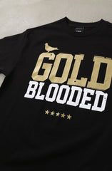 Gold Blooded (Men's Black/White/Gold Tee)