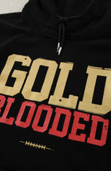 Gold Blooded (Men's Black/Red A1 Hoody)