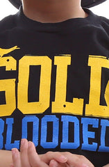 Gold Blooded (Tykes Unisex Black/Royal Tee)