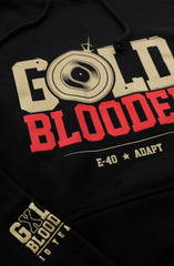 E-40 X Adapt :: Gold Blooded Records (Men's Black Hoody)